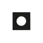 Karcher Design Minirosette EZ140Q DR quadratisch für Drücker | Kosmos schwarz | 30 x 30 mm