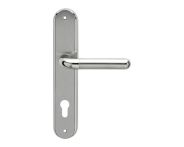 Karcher Design Langschildgarnitur Lignano Steel RL35 92 mm PZ Chrom/Nickelmatt