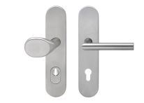 Karcher Design Schutzgarnitur ESG675K PZ 92 mm mit Kernziehschutz Drücker ED28 | Edelstahl matt