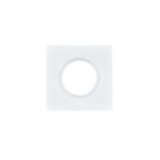 Karcher Design Minirosette EZ140Q DR quadratisch für Drücker| Polarweiss | 30 x 30 mm