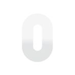 Karcher Design Minirosette EZ140 oval | Polarweiss | 46 x 30 mm