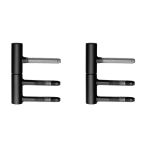 Karcher Design Türbänder 2-tlg. für Holztüren | Stahl verzinkt, schwarz beschichtet
