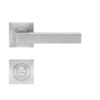 Karcher Design Rosettengarnitur Seattle quadratisch | Edelstahl matt