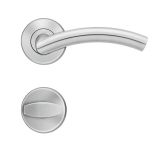 Karcher Design Rosettengarnitur E400D BAD / WC D Slimstyle ohne Verriegelung | Rot/Weiß | Edelstahl matt