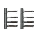 Karcher Design Türbänder 3-tlg. für Holztüren | Titan grau | 15x48 mm