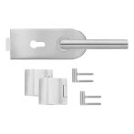 Karcher Design Glastürschloss Drücker ED28370 71 Schloss mit Bändern und Rahmenteilen | Edelstahl matt