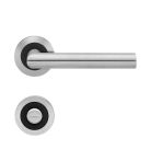 Karcher Design Rosettengarnitur Rhodos Rosette 3-tlg. | Edelstahl matt /Kosmos schwarz