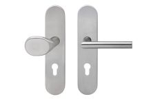 Karcher Design Schutzwechselgarnitur ESG675 PZ, Knopf gekröpft Drücker ED28 | Edelstahl matt