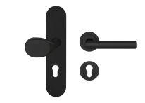 Karcher Design Schutzgarnitur ESGR28 680 PZ 72 mm mit ER 28 Knopf EK583G gekröpft ohne Zylinderschutz | Kosmos schwarz