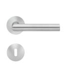 Karcher Design Rosettengarnitur Rhodos PLAN-Rosetten flächenbündig 2-tlg. | Edelstahl matt