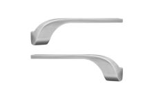 Karcher Design Griffpaar Las Vegas ER87 ODS | ohne Griffrosette inkl. Stift | Edelstahl matt