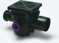 KESSEL Kellerablauf DN 100 | Rost | 200x200 mm