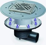 KESSEL Objektablauf Ecoguss mit Pressflansch und Dünnbettabdeckung