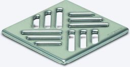 KESSEL Schlitzrost aus Edelstahl 95x 95 mm | 1.4301, Klasse K3 | Nr.: 27151