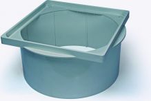 KESSEL Aufsatzstück steingrau stufenlos höhenverstellbar bis 160 | Nr.: 83061