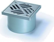 KESSEL Aufsatzstück aus ABS, Schlitzrost 138x138 mm V4A, K3 | Nr.: 48209