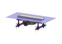 KESSEL-Duschrinne Linearis Compact DN 50, WaD, V2A Abdeckung K 3