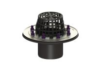 KESSEL-Flachdachablauf Pressflansch DN 100 mit Laubfang