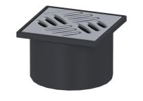 KESSEL Aufsatzstück Schlitzrost V2A, 120x120, K3 | Nr.: 48165