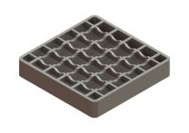 KESSEL-Gitterrost massiv, Edelstahl