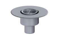 KESSEL-Grundkörper Klebeflansch mit GV und Schlammeimer