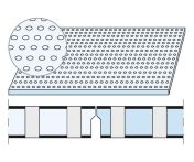 Knauf Cleaneo UFF 10/23 R Akustikplatte mit gerader Rundlochung - 1196x2001x12,5 mm