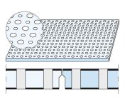 Knauf Cleaneo UFF 12/20/66 R Akustikplatte mit versetzter Rundlochung - 1188x1980x12,5 mm