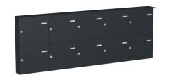 Knobloch Briefkastenanlage AP100-244, Farbe: RAL 7016 Anthrazitgrau glatt matt