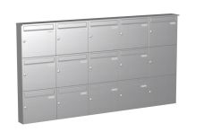 Knobloch Briefkastenanlage AP130-244-E, Farbe: Edelstahl