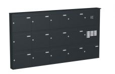 Knobloch Briefkastenanlage AP133-244, Farbe: RAL 7016 Anthrazitgrau glatt matt