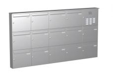 Knobloch Briefkastenanlage AP142-244-E, Farbe: Edelstahl