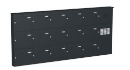 Knobloch Briefkastenanlage AP151-244, Farbe: RAL 7016 Anthrazitgrau glatt matt