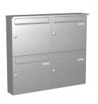Knobloch Briefkastenanlage AP40-244-E, Farbe: Edelstahl