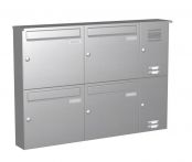 Knobloch Briefkastenanlage AP41-244-E, Farbe: Edelstahl