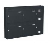 Knobloch Briefkastenanlage AP43-220, Farbe: RAL 7016 Anthrazitgrau glatt matt