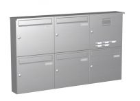 Knobloch Briefkastenanlage AP51-244-E, Farbe: Edelstahl
