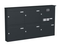 Knobloch Briefkastenanlage AP52-244, Farbe: RAL 7016 Anthrazitgrau glatt matt