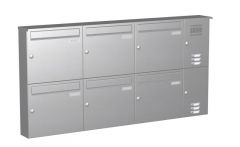 Knobloch Briefkastenanlage AP61-244-E, Farbe: Edelstahl
