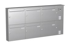 Knobloch Briefkastenanlage AP63-244-E, Farbe: Edelstahl