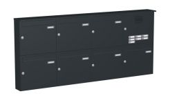 Knobloch Briefkastenanlage AP71-244, Farbe: RAL 7016 Anthrazitgrau glatt matt