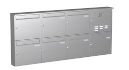 Knobloch Briefkastenanlage AP72-244-E, Farbe: Edelstahl