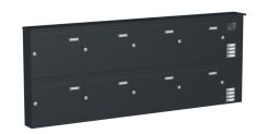 Knobloch Briefkastenanlage AP82-244, Farbe: RAL 7016 Anthrazitgrau glatt matt