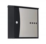Knobloch Briefkasten CHICAGO DESIGN B, SCHWARZ, Wandmontage
