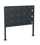 Knobloch Briefkastenanlage FS123-244-P, Farbe: RAL 7016 Anthrazitgrau glatt matt