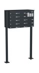 Knobloch Briefkastenanlage FS132-244H-P, Farbe: RAL 7016 Anthrazitgrau glatt matt