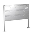 Knobloch Briefkastenanlage FS143-244-P-E, Farbe: Edelstahl
