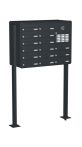 Knobloch Briefkastenanlage FS153-220-P, Farbe: RAL 7016 Anthrazitgrau glatt matt