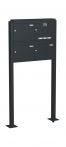 Knobloch Briefkastenanlage FS32-244-P, Farbe: RAL 7016 Anthrazitgrau glatt matt