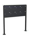 Knobloch Briefkastenanlage FS80-244-P, Farbe: RAL 7016 Anthrazitgrau glatt matt