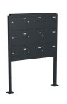Knobloch Briefkastenanlage FS90-244-P, Farbe: RAL 7016 Anthrazitgrau glatt matt